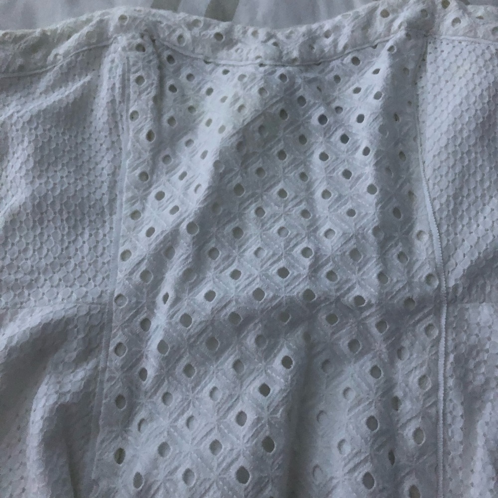 White House Black Market Ivory Eyelet Dress - Picture 1 of 4